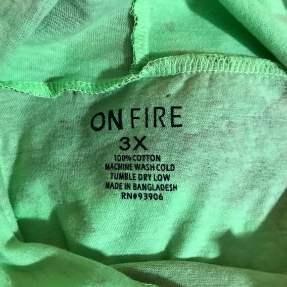 Self Love Hooded Tee Shirt Short Sleeved Side Draw Strings Womens Size 3X - Picture 4 of 4